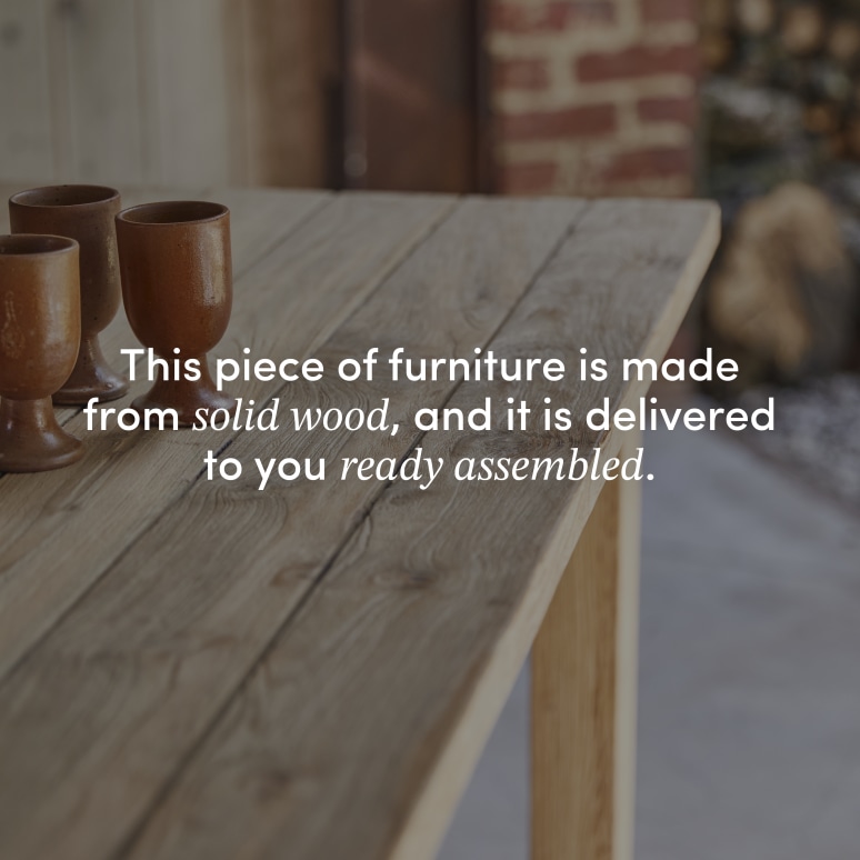 Teresa - Recycled solid teak garden table, 6–8 seats