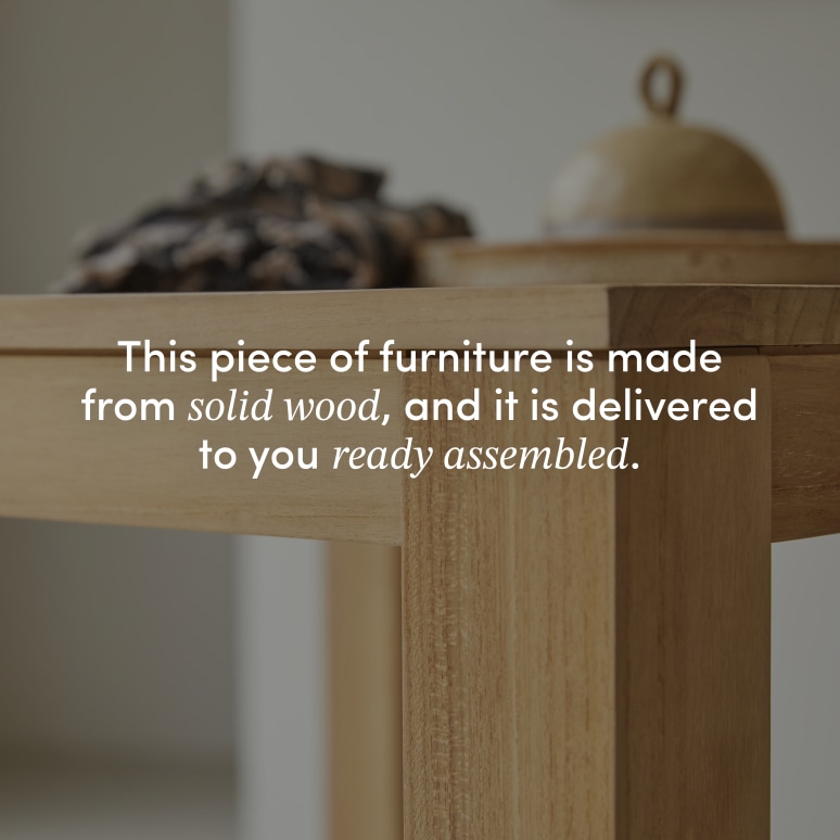 Eden - Solid teak table for 2-4 people