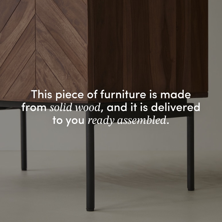 Ismaël - Solid sheesham vanity unit 80 cm