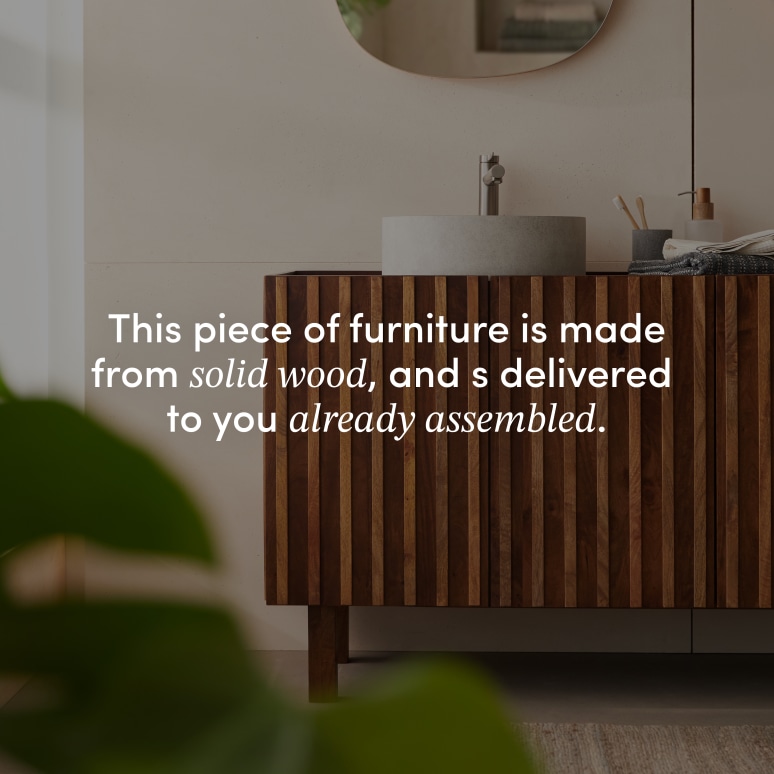 Milo - Mango wood vanity unit 164 cm