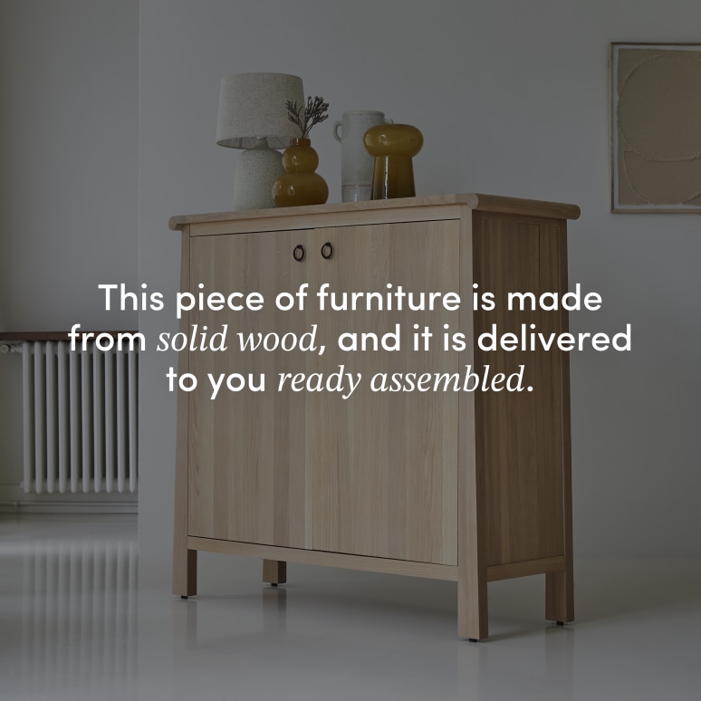 Volute - Solid oak console table