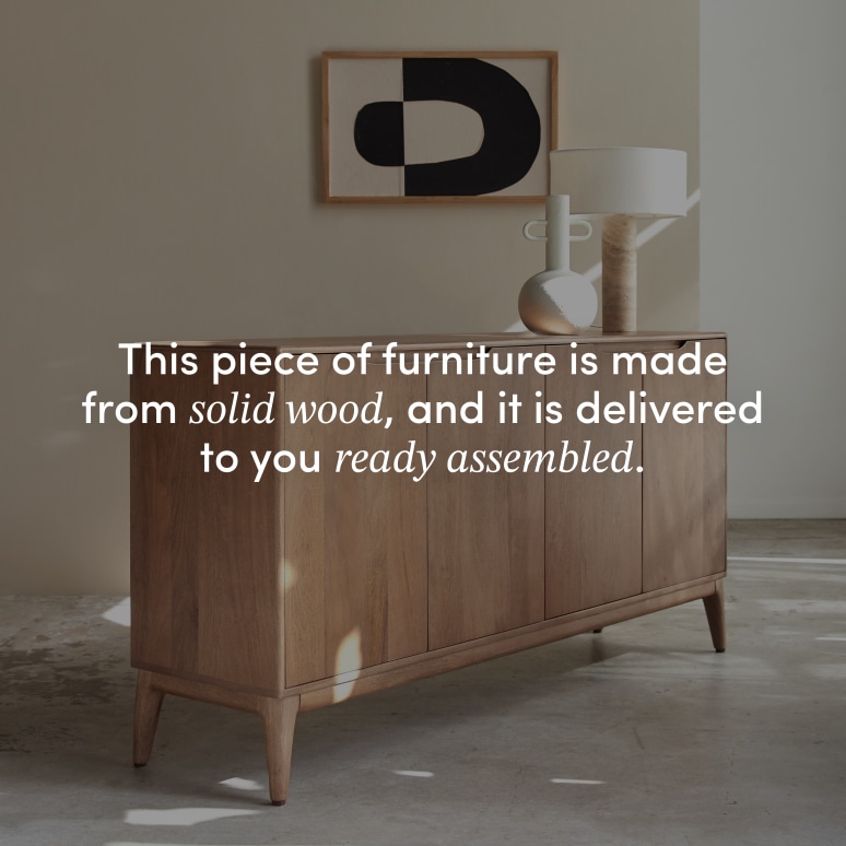 Gabrielle - Sideboard in solid mango wood, 160 cm