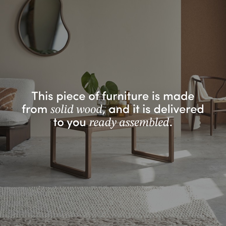 Arto - Coffee table in solid walnut