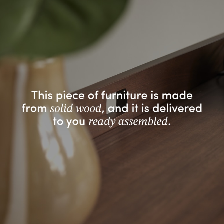 Philip - Folding desk in solid dark teak