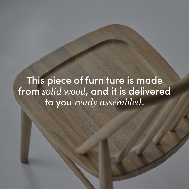 Léa - Chair in solid acacia