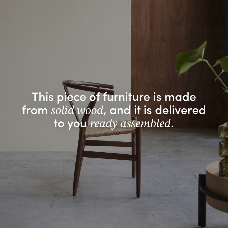 Blaise - Solid dark teak and woven chair