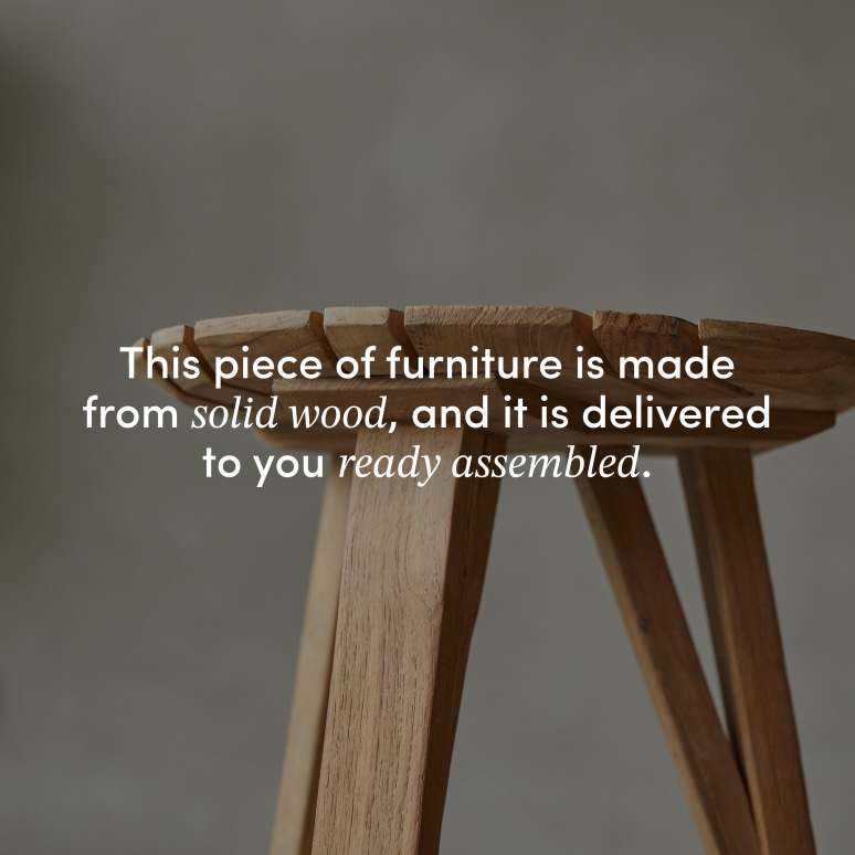 Katrine - Bedside table in solid reclaimed teak