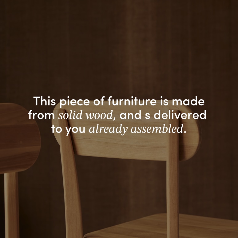 Abel - Solid teak chair