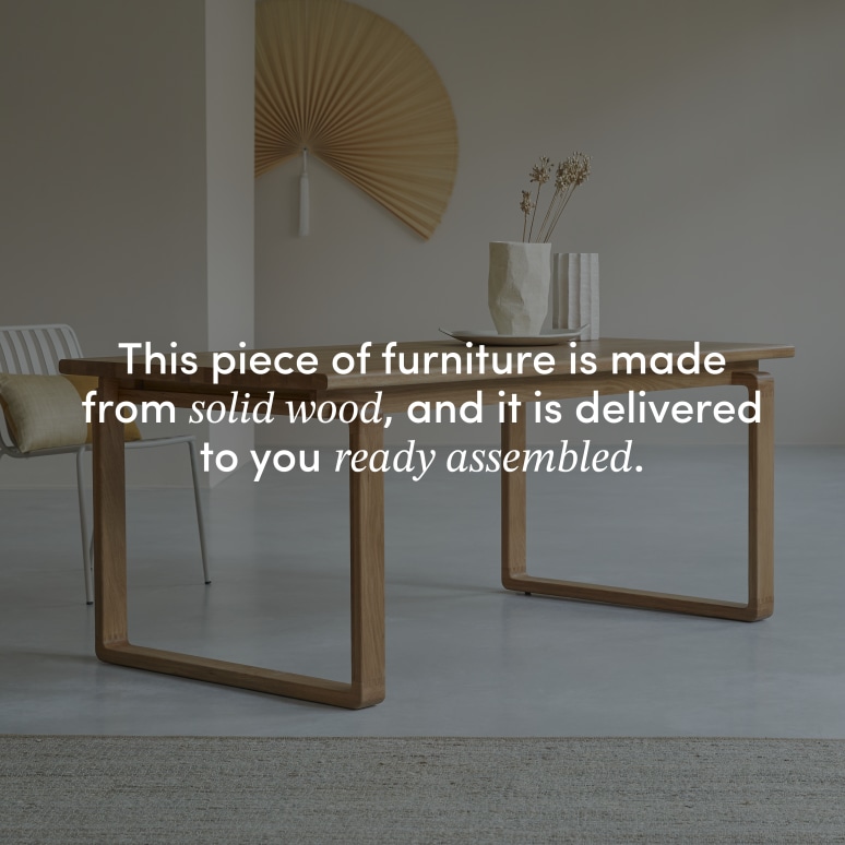 Sybille - Table in solid oak for 4-6 pers.