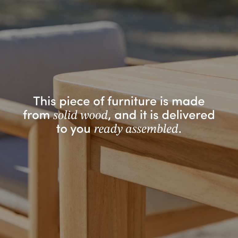 Leon - Garden table in solid teak for 6–8 people