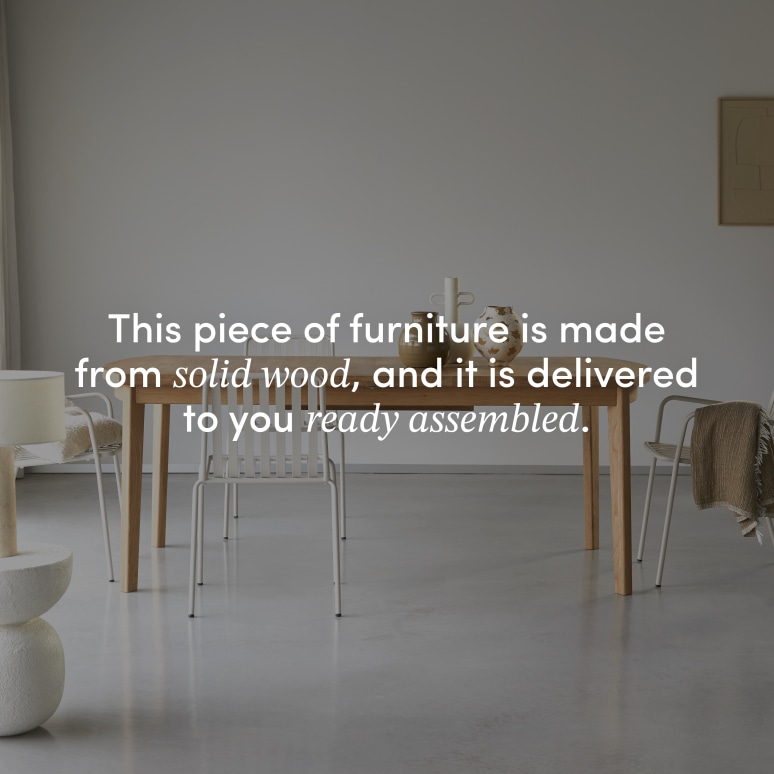 Maia - 6–12-seater extendable table in solid oak