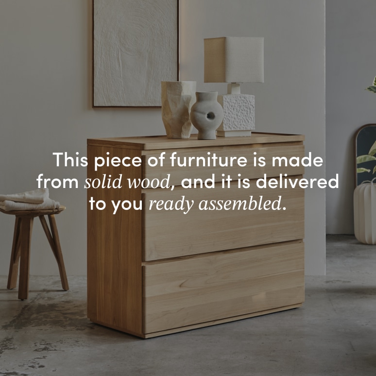 Nino - Chest of drawers in solid teak