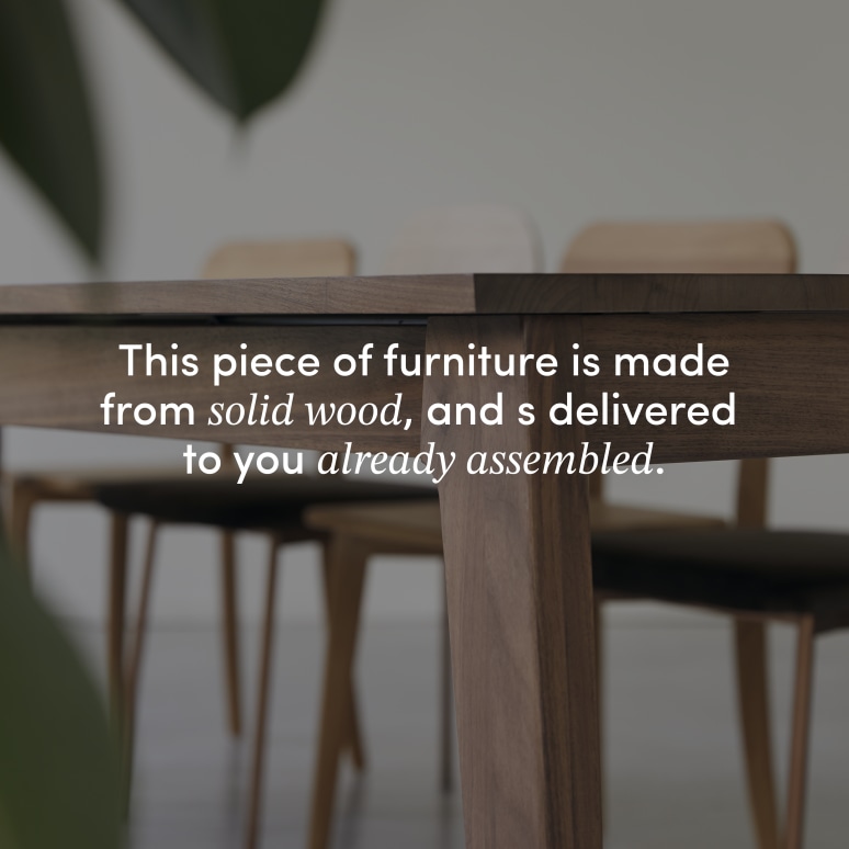 Esmée - 6–12-seater extendable table in solid walnut