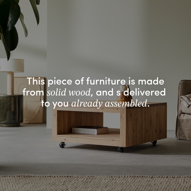 Anoa - Square coffee table in solid oak