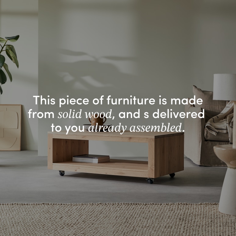 Anoa - Rectangular coffee table in solid oak