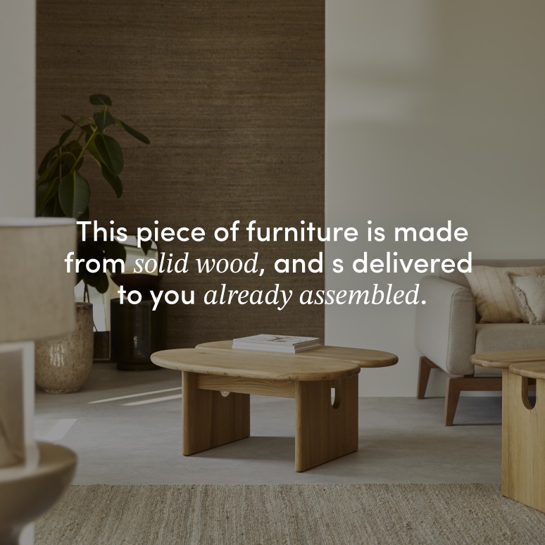 Sophia - Solid oak coffee table