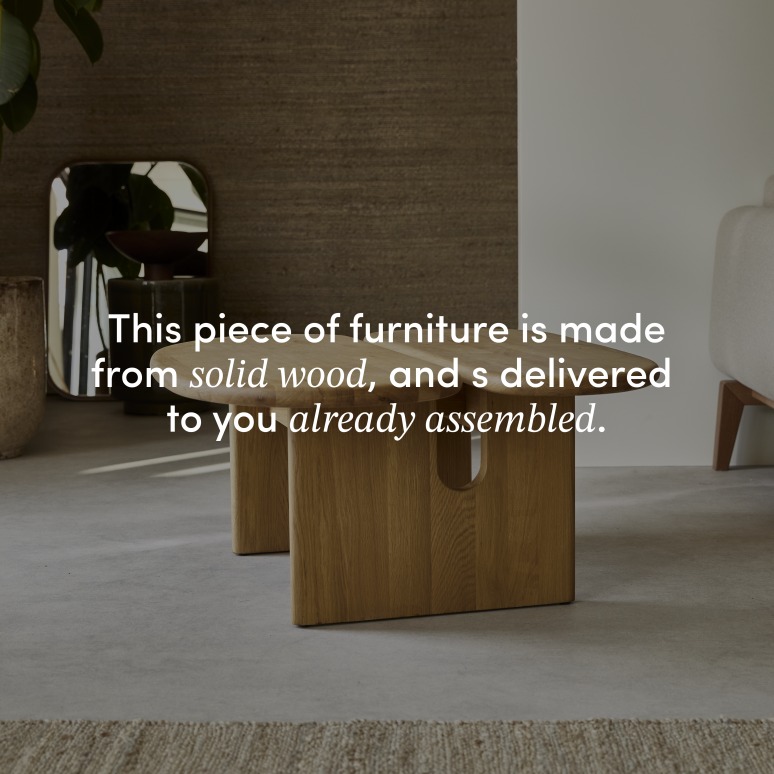 Sophia - Solid oak coffee table