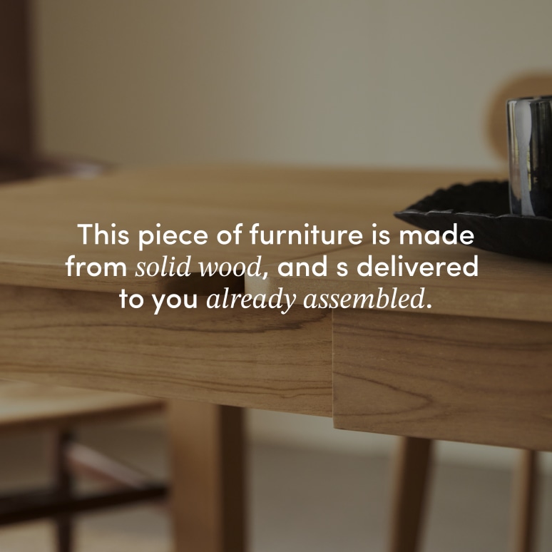 Léon - Solid teak 8–10-seater extendable table