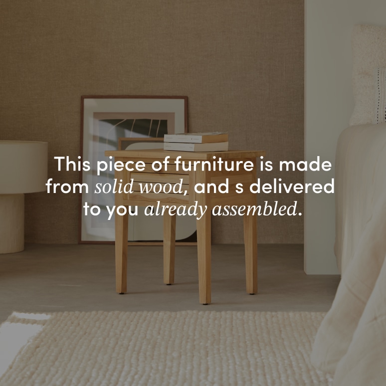 Suzette -  Solid teak bedside table