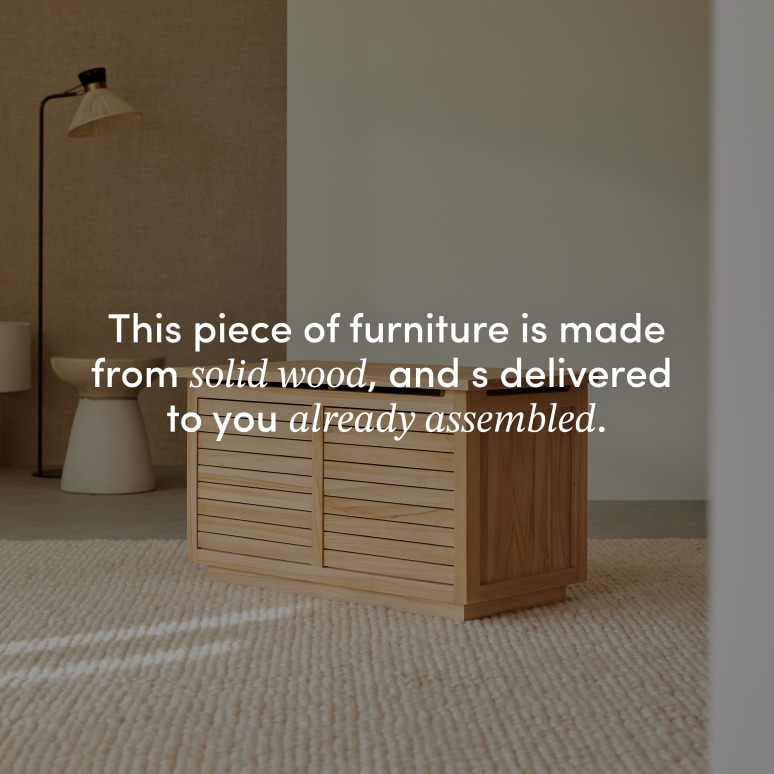 Suzette - Solid teak trunk