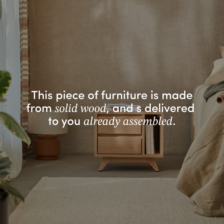 Esmée - Bedside table in solid oak