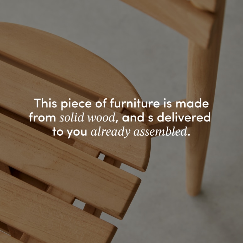 Vadim - Solid teak chair