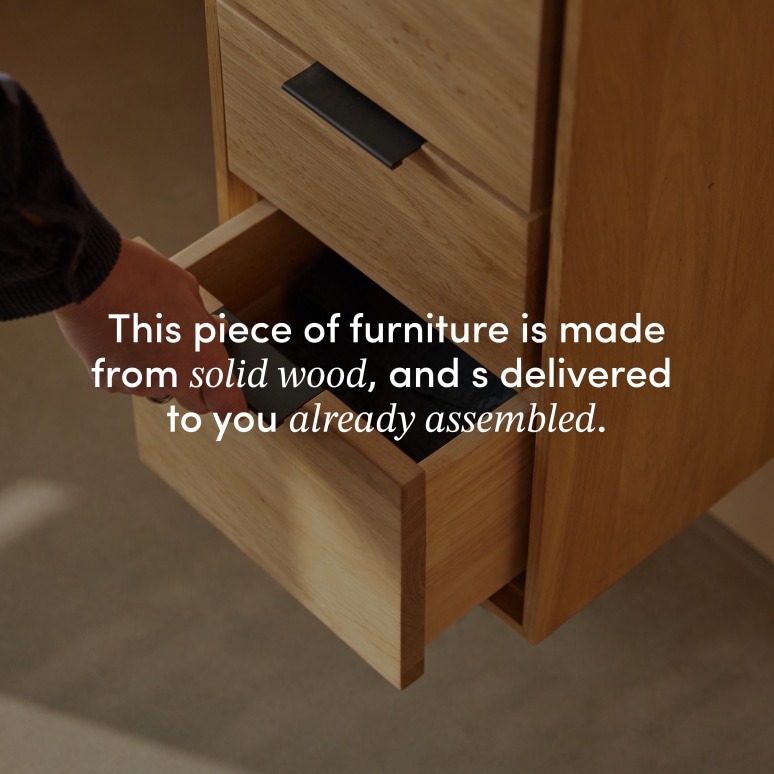 Senson - Solid oak tall cabinet