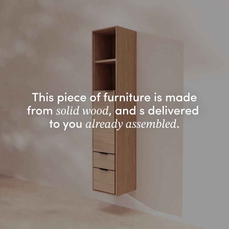 Senson - Solid oak tall cabinet