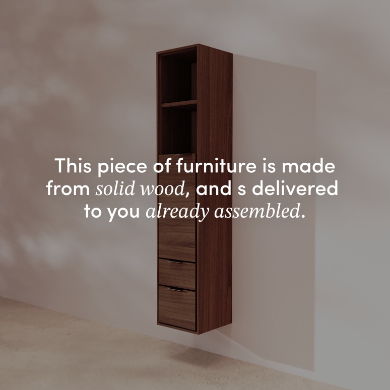 Senson - Solid walnut storage tower