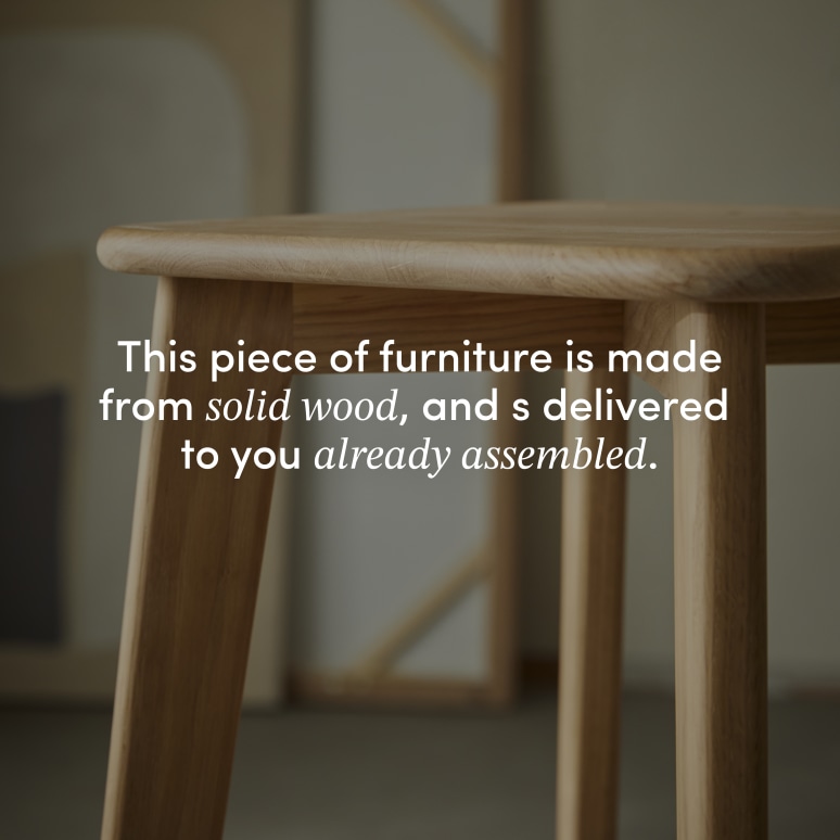 Abel - Solid oak bar stool