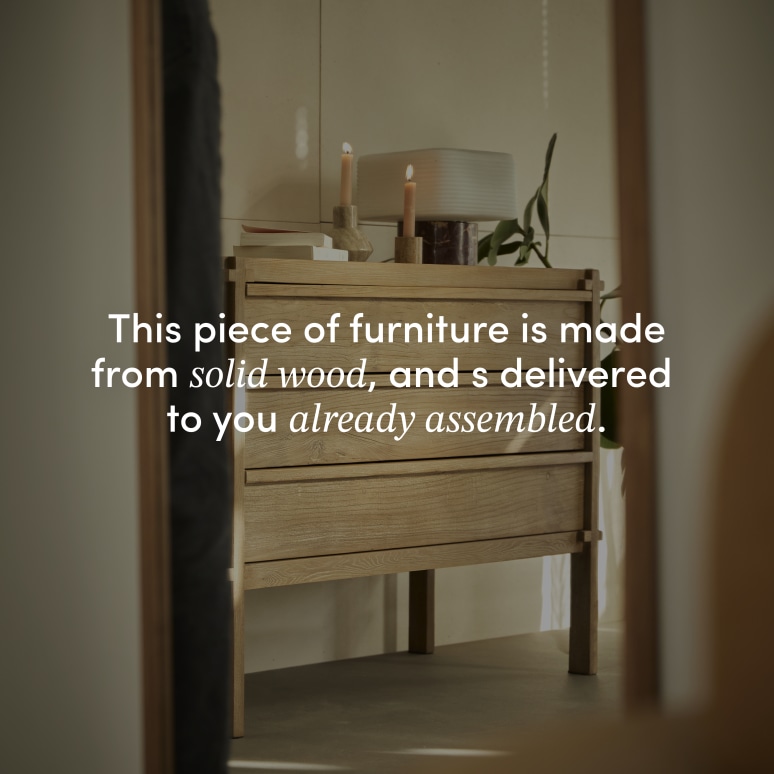 Madi - Chest of drawers in solid reclaimed elm