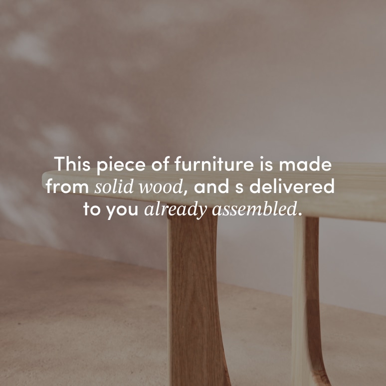 Mattia - 4-seater table in solid oak and travertine