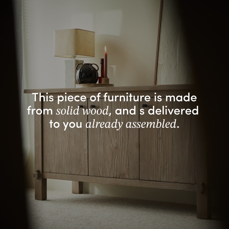 Hazel - 150 cm sideboard in solid reclaimed pine