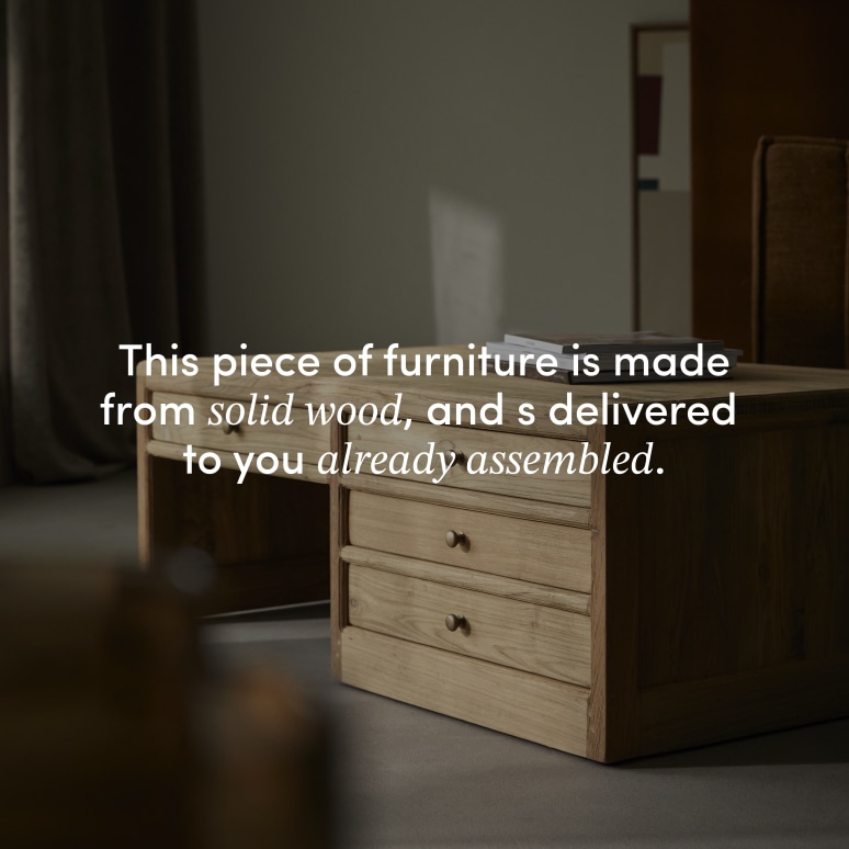 Issa - Rectangular coffee table in solid reclaimed teak