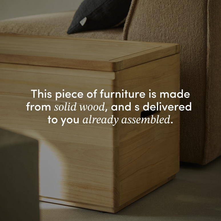 Nino - Solid teak storage trunk