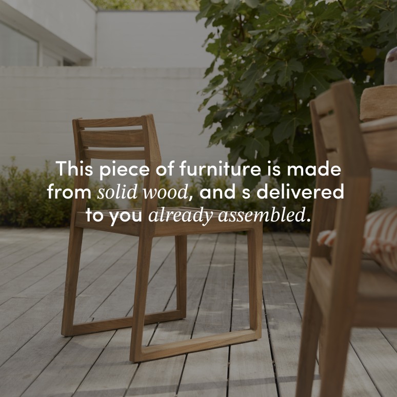 Vasco - Vadim garden chair in solid reclaimed teak