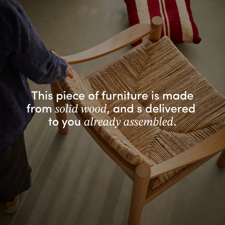 Jane - Mindi wood and rope armchair