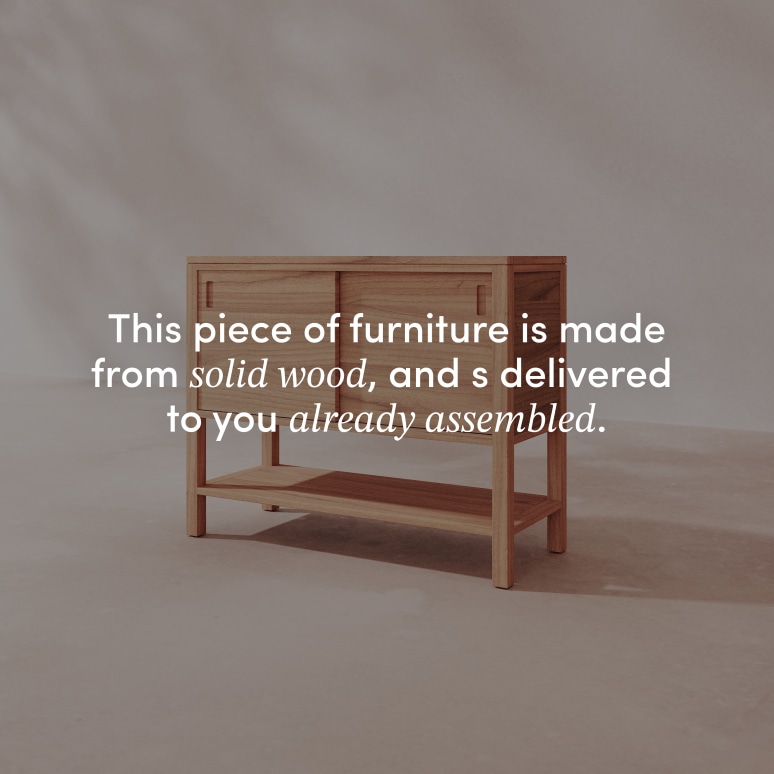 Anton - Solid teak sideboard 100 cm