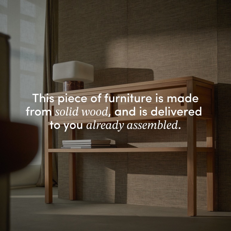 Anton - Solid teak console table