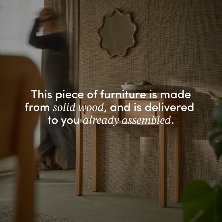 Anton - Solid teak console table 80 cm