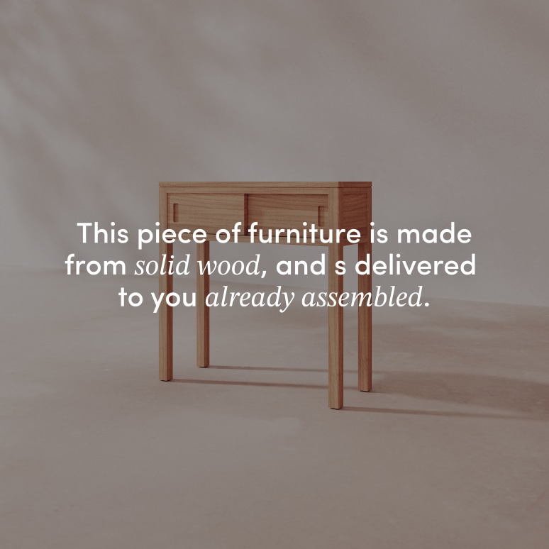 Anton - Solid teak console table 80 cm