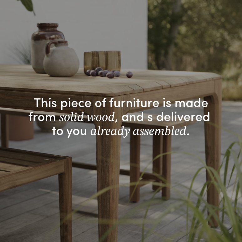 Vasco - 6–8-seater garden table in solid reclaimed teak