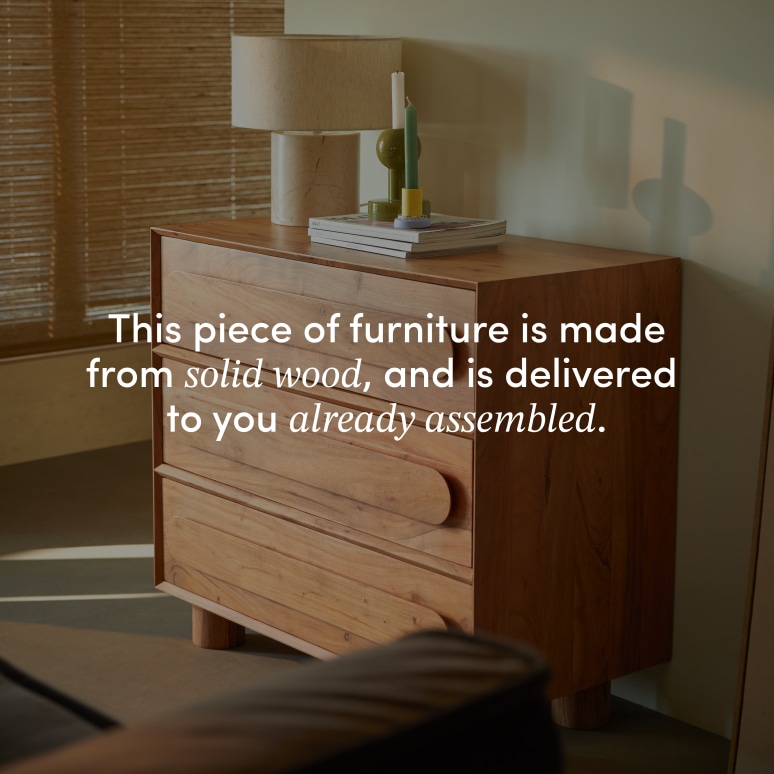 Olga - Chest of Drawers in solid acacia