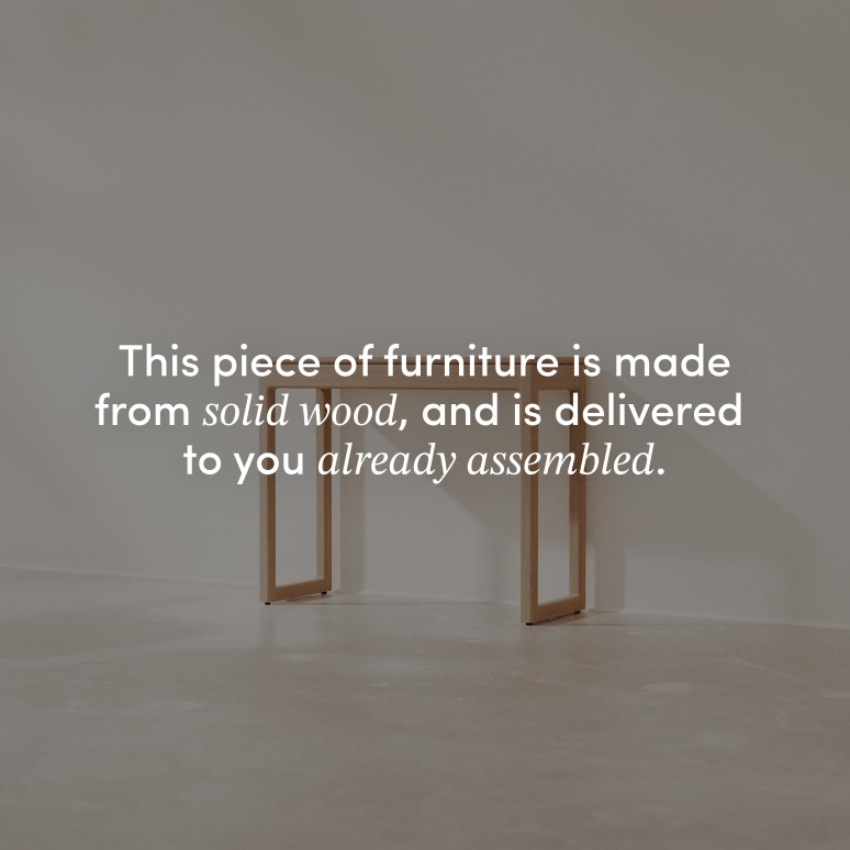 Arto - Solid oak console table