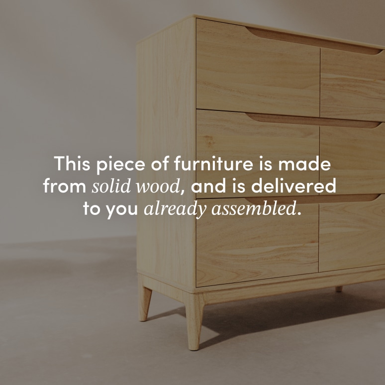 Gabrielle - Chest of Drawers in solid light mango wood