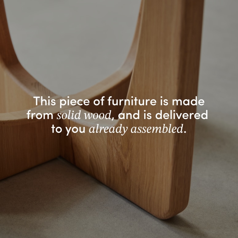 Mattia - Side table in solid oak
