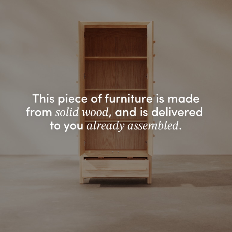 Qong - Cupboard in solid pine