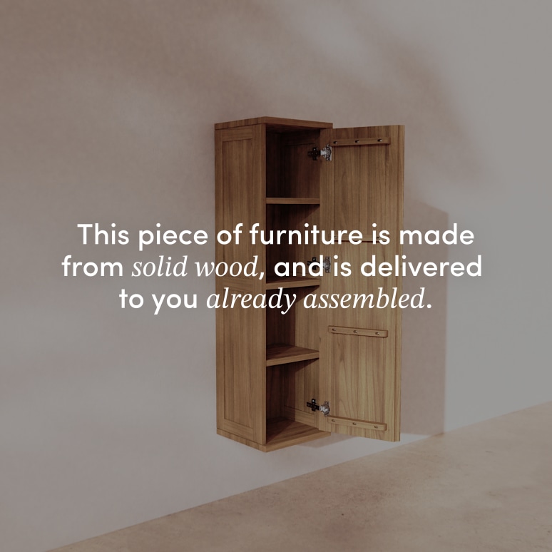 Jacob - Solid teak wall unit