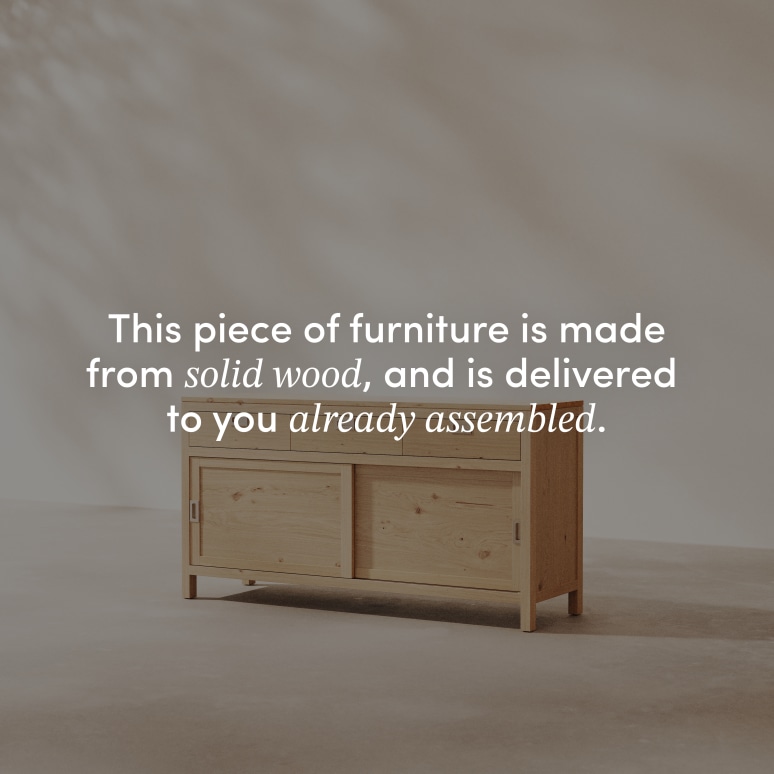 Heidi - Sideboard in solid oak, 160 cm