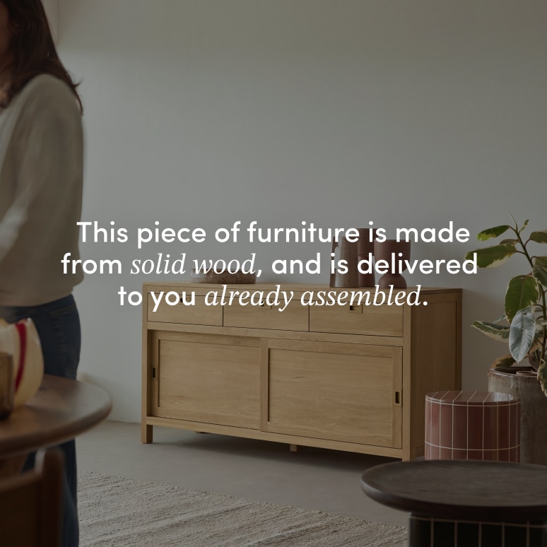 Heidi - Sideboard in solid oak, 160 cm
